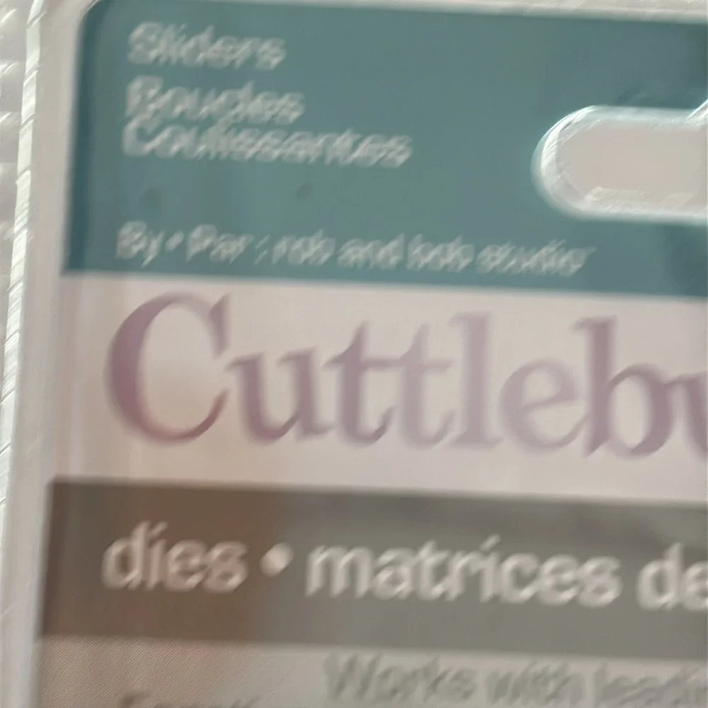 Cuttlebug Silver Die Set CUTTLEBUG NO SIGN DIE Cuttlebug SLIDERS DIES NWT